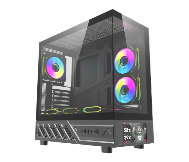 DarkFlash DS950V Black With Display + 6 Fans - 1526234 - zdjęcie